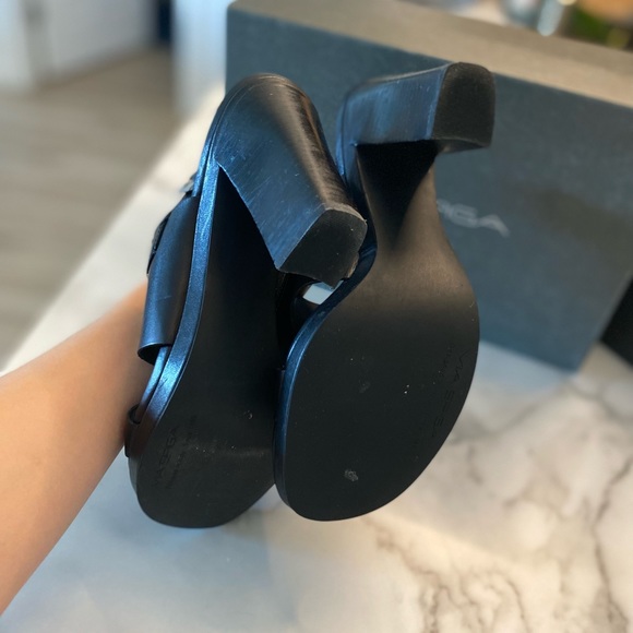 Via Spiga Ibiza Black Calf 7.5 M Heels Nordstrom - Picture 11 of 16